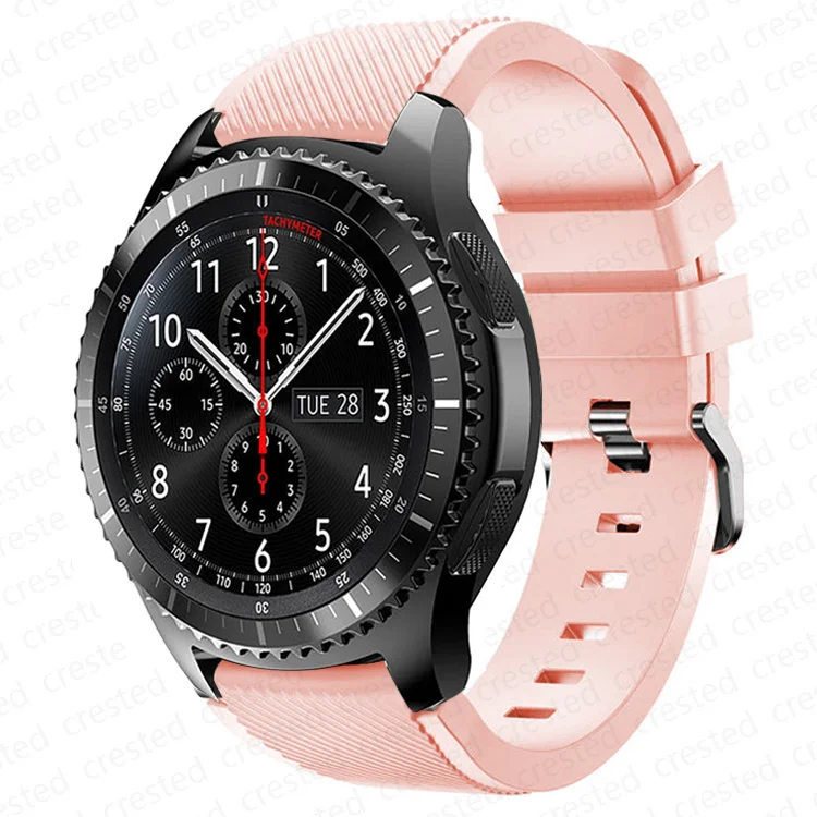 Silicone Sports Watch Strap, 20mm/22mm Adjustable Band