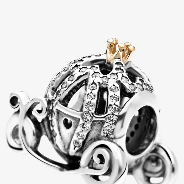 Fit Pandora Disney Beauty and the Beast Enchanted Rose Pendants