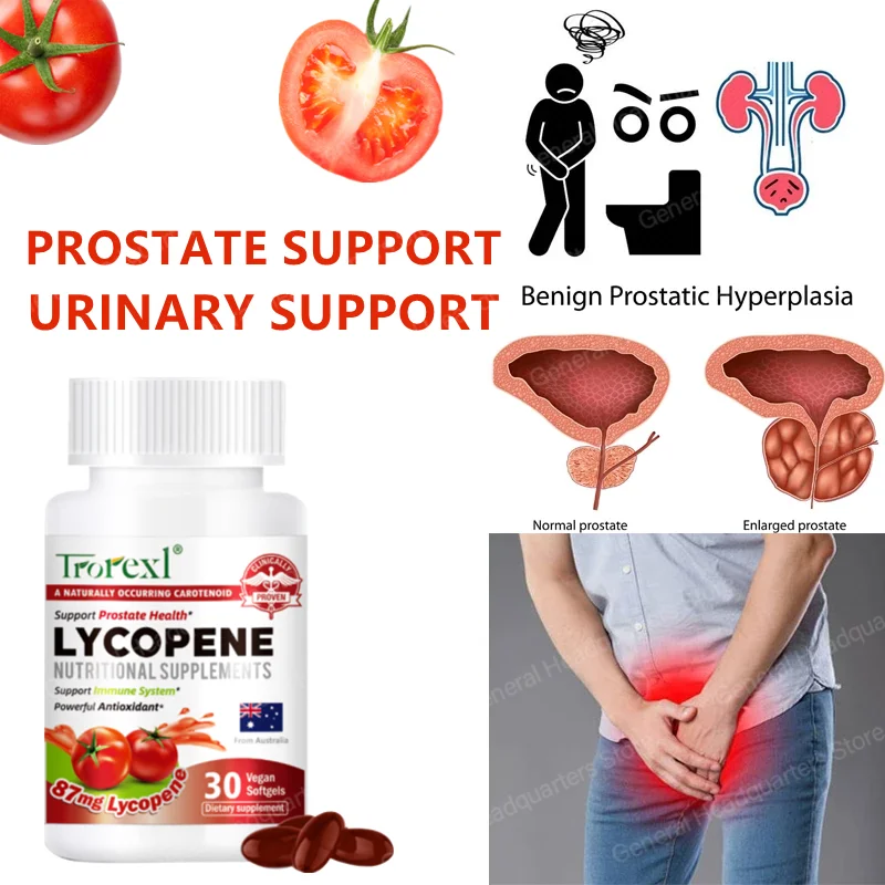 

Trorexl Lycopene for Men Prostate Supplements Prostate Support Supplement for Mens Health for Urinary and Prostate Health