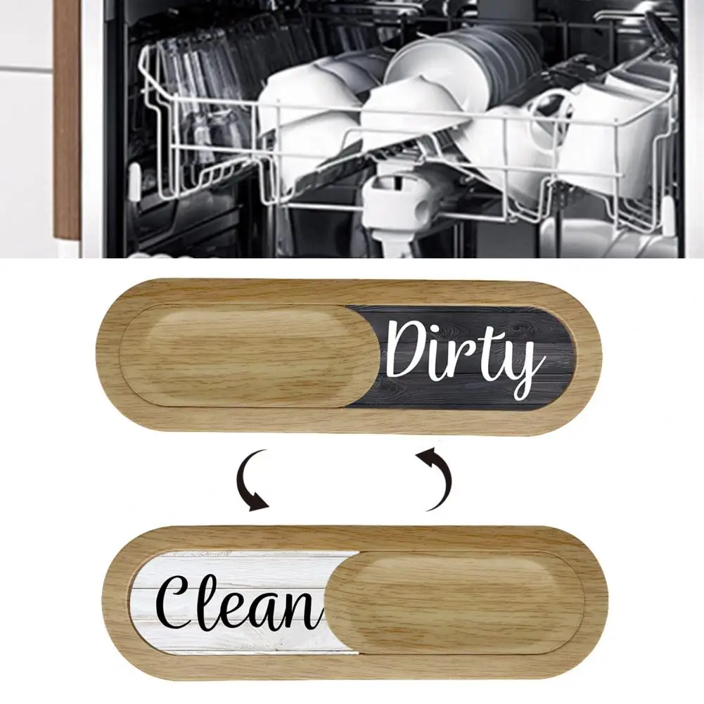 Durable Dishwasher Magnet Clean Dirty Easy-to-read Kitchen Sign Restaurant