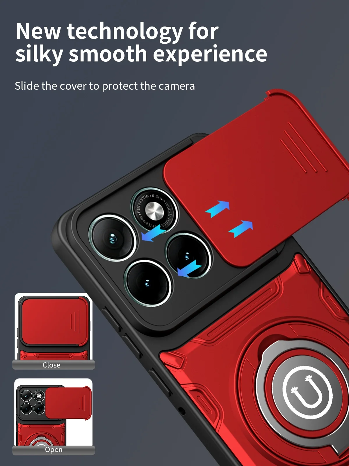 Shockproof Phone Case with Lens Protection Cover