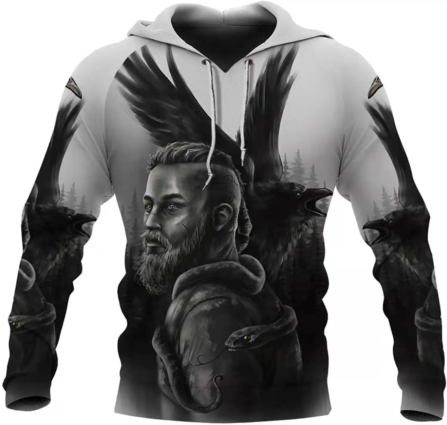 

Fashion Viking Warrior Men's Hoodie 3D Printing Autumn Winter Casual Streetwear Top Fashion Trend Unisex Plus Size Sweatshirt