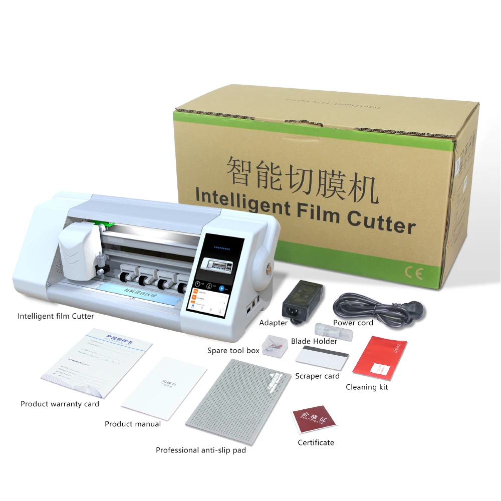 

Intelligent back cover front cover mobile phone screen protector cutting machine tpu film plotter cutter making machine