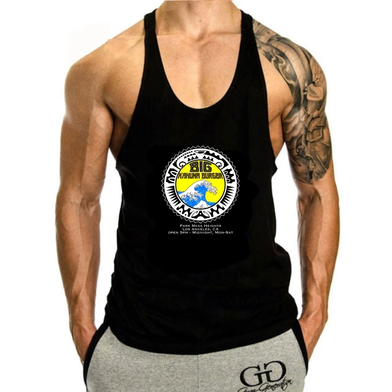 

Большая майка Kahuna в стиле гамбургера пьюти-художественная Тарантино унисекс, мужская майка без рукавов, Мужская хипстерская крутая майка с круглым вырезом, серый стиль