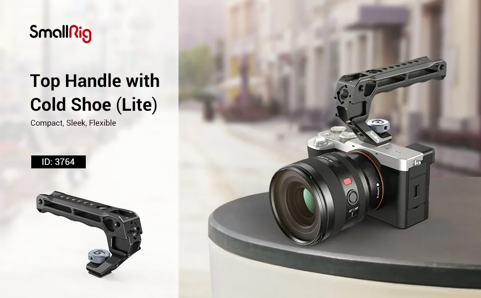 Lightweight NATO Top Handle for DSLR Camera Cage Universal Handle with 5 Cold Sh
