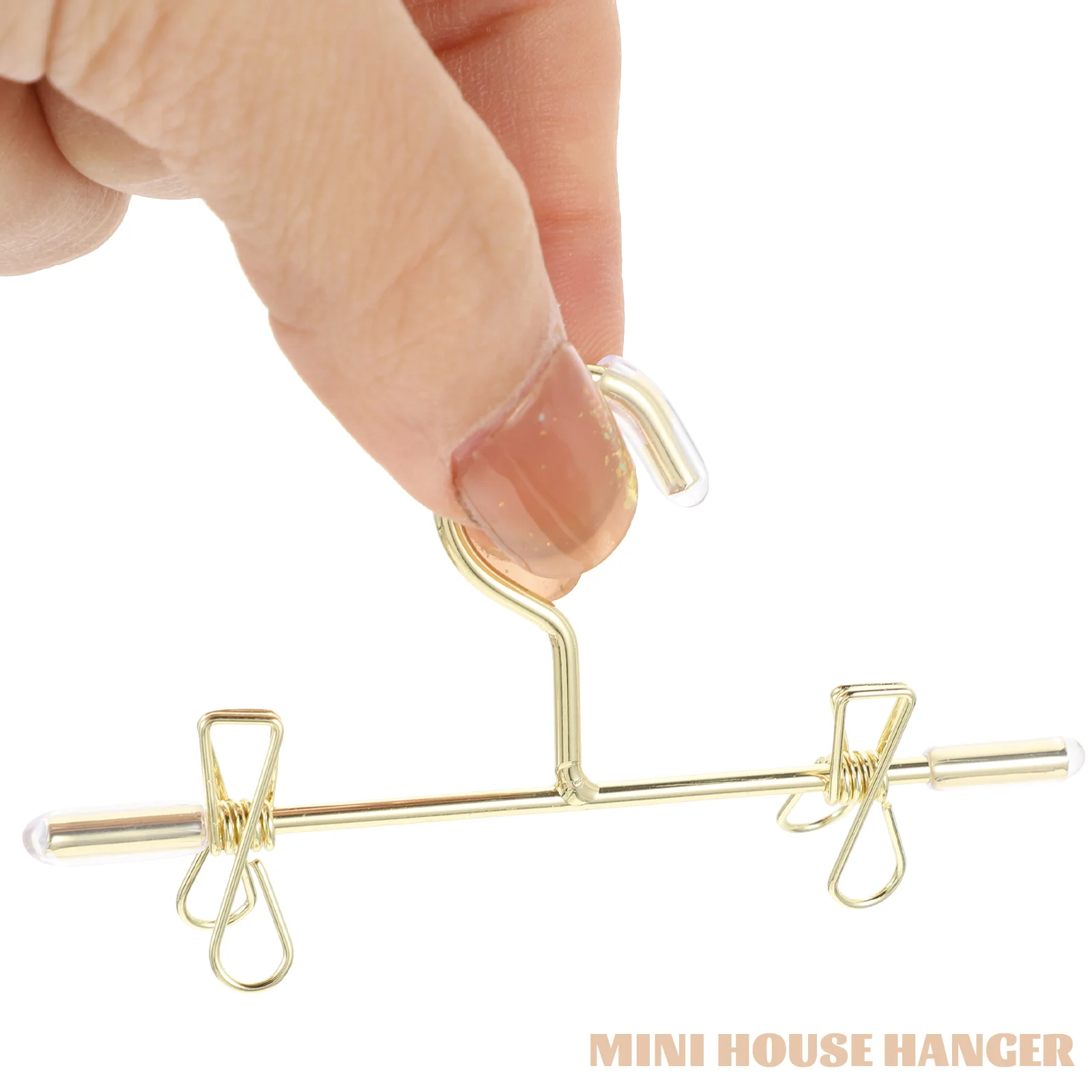5 Pcs Skirt Hangers Mini House Supply Display Stand Exquisite Decors Clothes Baby