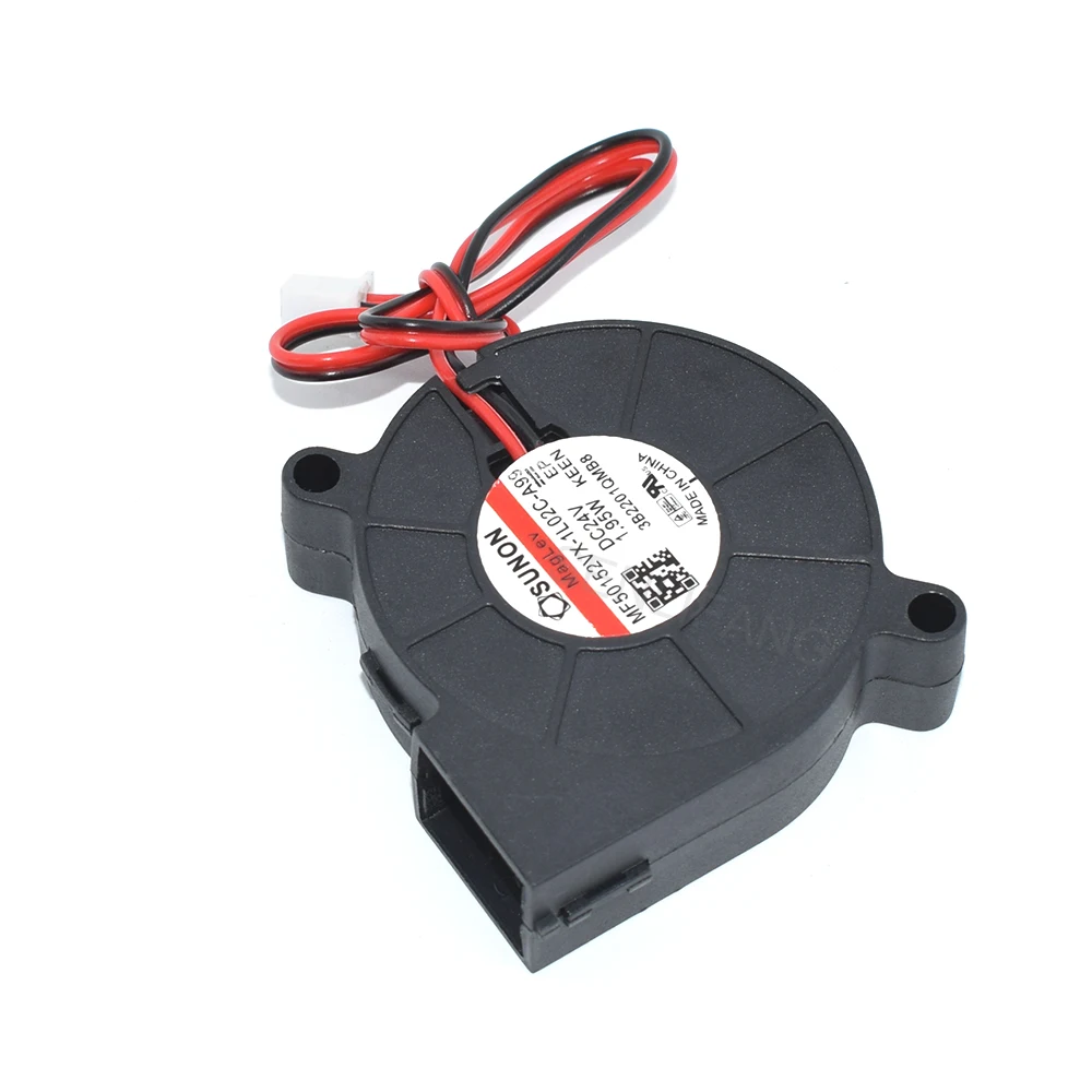 New For SUNON MF50152VX-1L02C-A99 5015 50*50*15MM 24V 1.95W 2Pin 3D Printer Centrifugal Turbine Blower Cooling Fan — view 3