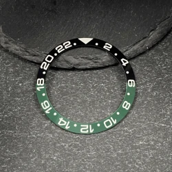 Premium 38*30.6MM Ceramic/Aluminum Watch Bezel Insert - 38MM (30 GMT Ceramic Bezel)