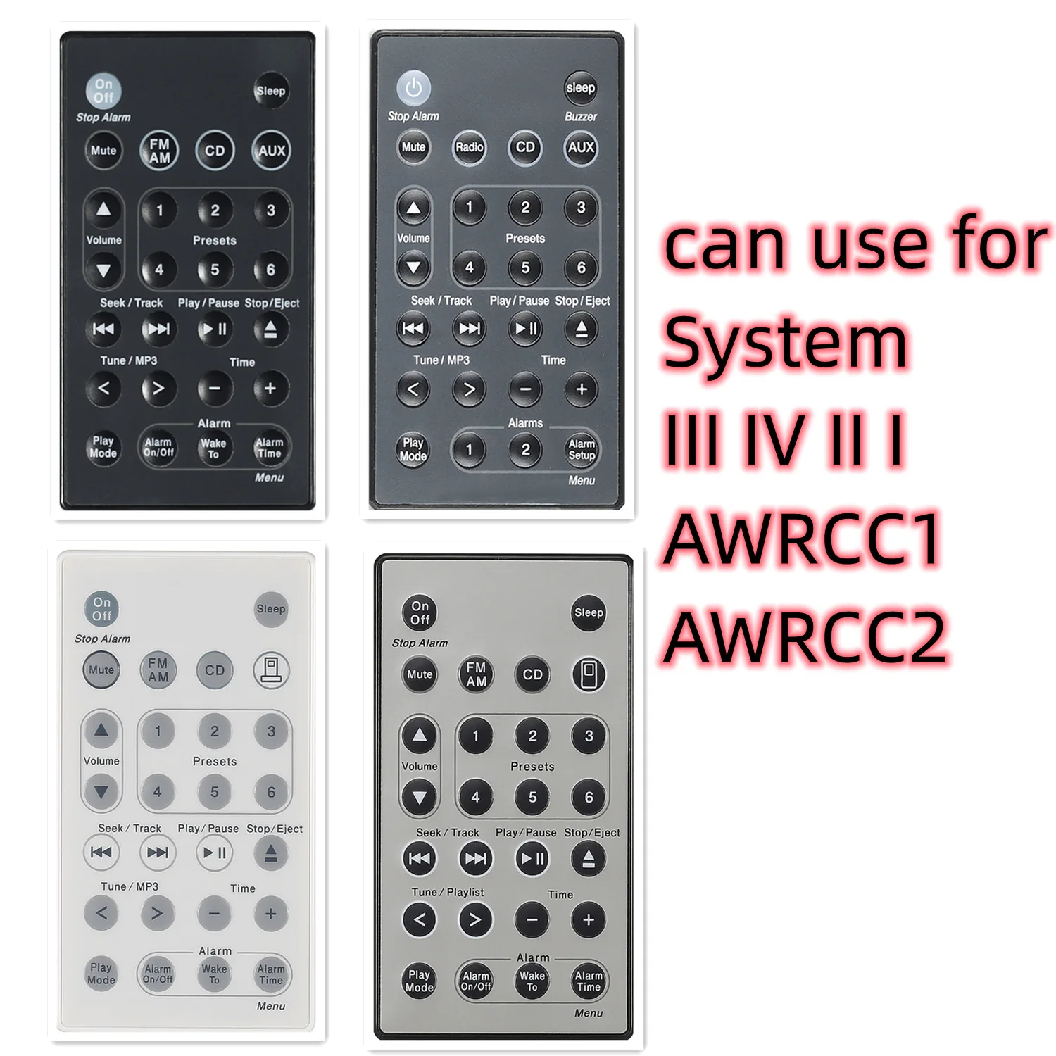 

1000PCS Replacement Remote Control for Bose Sound Touch Wave Music Radio System-Generation SystemIII IV II I) AWRCC1 AWRCC2
