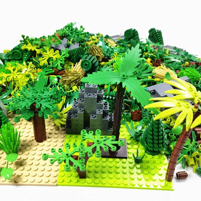 Tree and Plant Building Blocks - Jungle and City Landscape Accessories