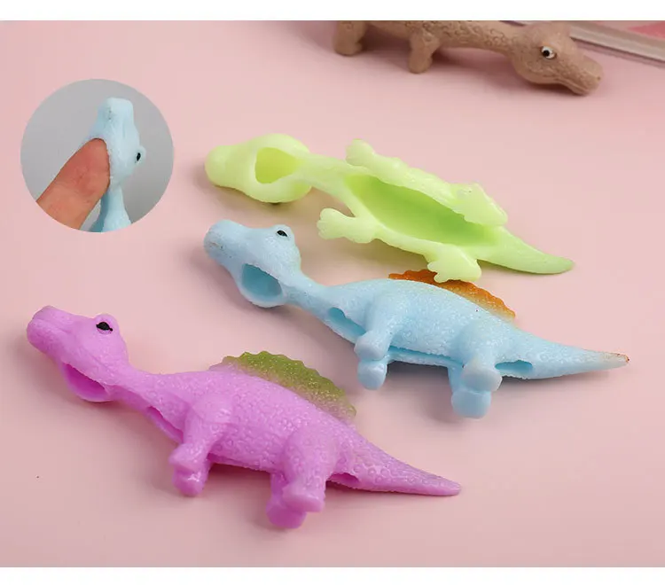 Jouets de doigt de dinosaure créatifs pour enfants, animaux de dessin animé  drôles, anlande soulignée, instituts, tir, jeu de catapulte de fronde -  AliExpress