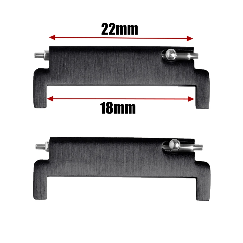 Versatile Quick Release Pin Connectors for Watch Bands - Metal Strap Adapters (1 Pair)