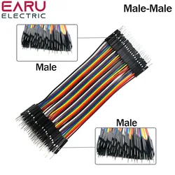 Versatile Dupont Jumper Wire Set - 40-Pin 10/20/30cm Lengths, Male & Female Connectors - 40cm (Male to male)