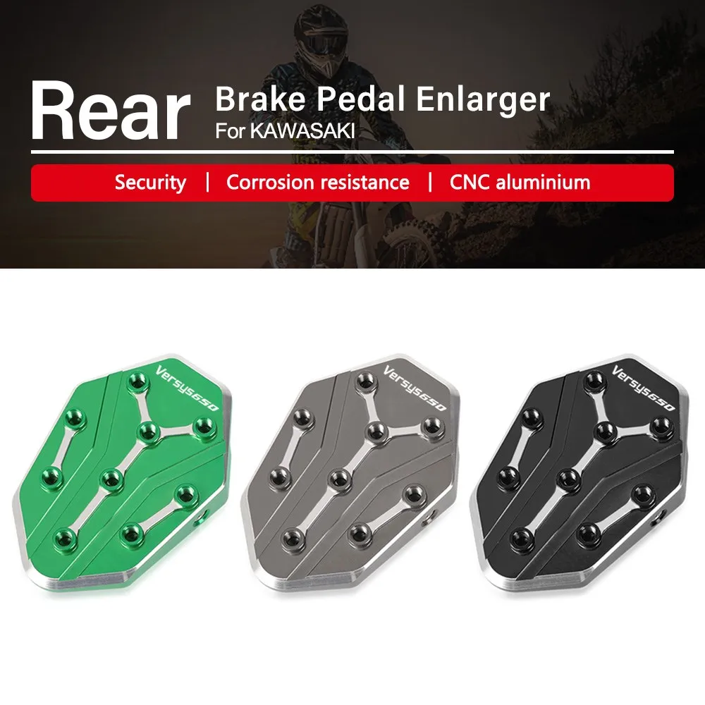 

Motorcycle Brake Pedal Enlarger Footrest FOR KAWASAKI versys650 VERSYS 650 2010-2023 2022 2021 2020 2019 2018 2016 2015