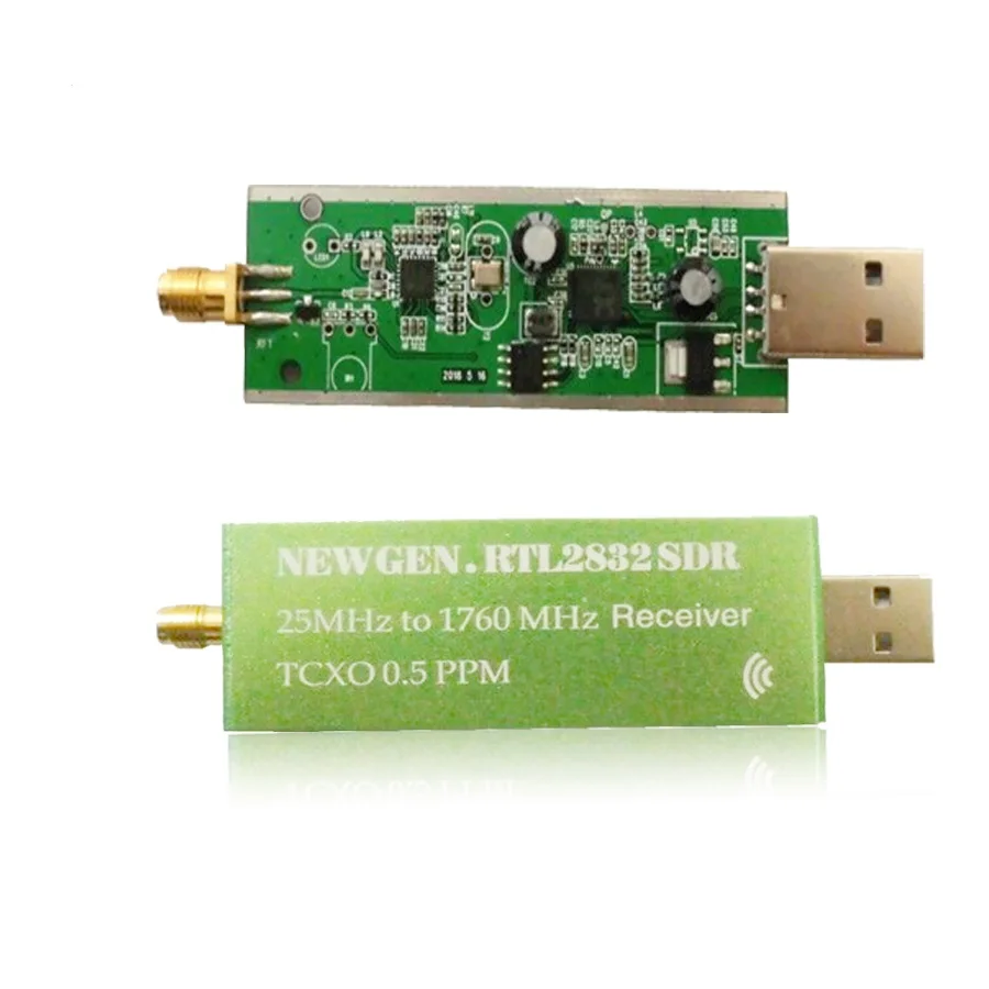 NEWGEN.  RTL2832 SDR 25MHz to 1760MHz Receiver TCXO 0.5PPM USB2.0 RTL  R860 TV Tuner Stick AM FM NFM DSB LSB SW Radio TV Receive rtl2832u ads b mode s usb sdr tcxtv receiver built in rf amplifier 1090mhz bandpass filter radio sdr band tv scanner tuner stick