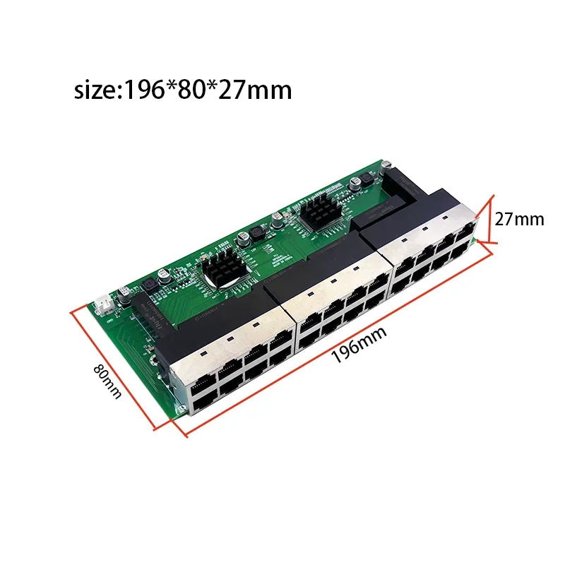 산업용 이더넷 스위치, RJ45 네트워크 스위치,  공장 공급, 24 포트, 10 Mbps, 100Mbps