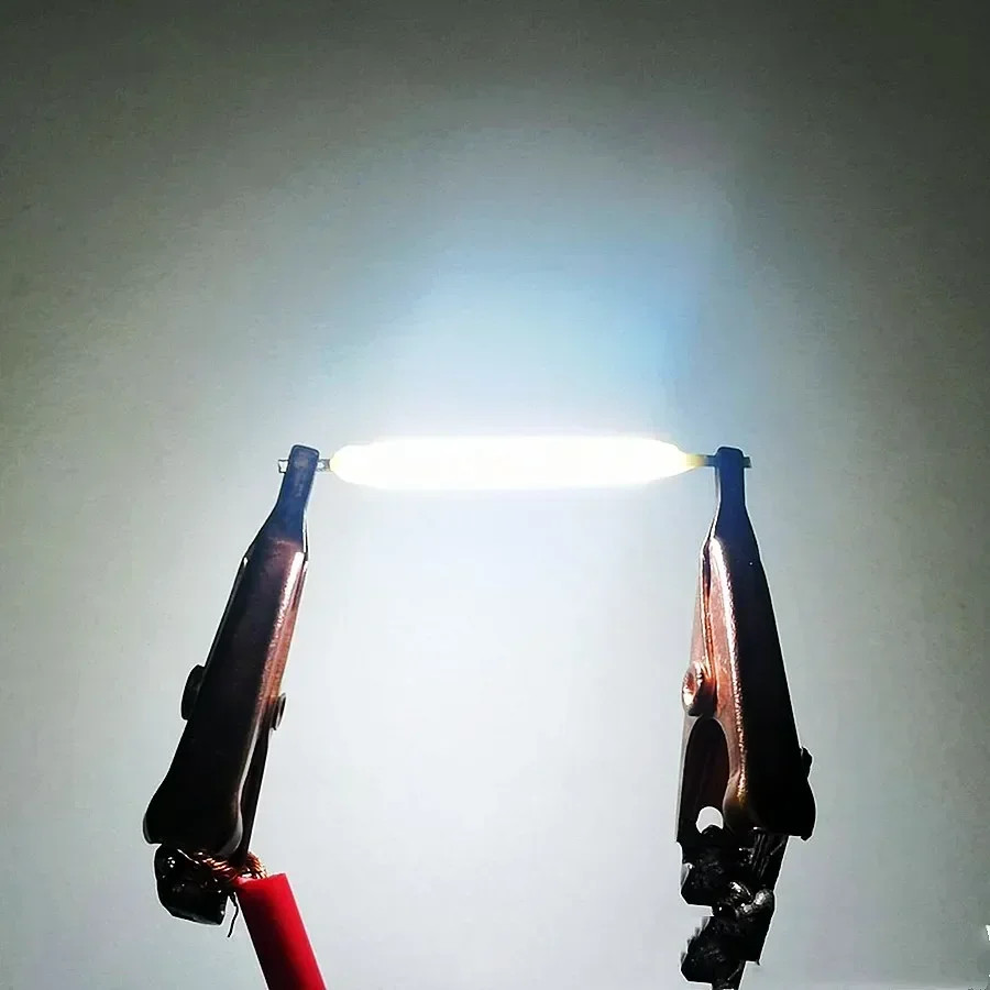 5 ~ 100 Uds por caja 3V 38mm filamento LED multicolor COB Edison bombilla lámpara diodos de luz incandescentes accesorios iluminación de vacaciones