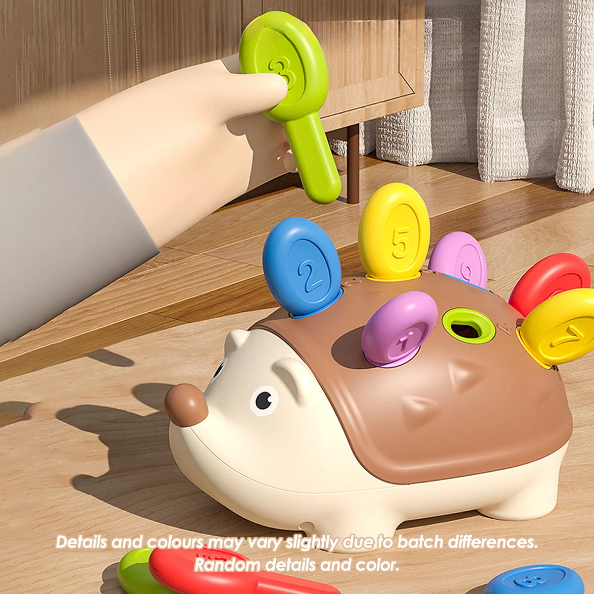 Children's Splice Hedgehog Digital Color Matching Toy Children's Splice Hedgehog Digital Color Matching Toy 5