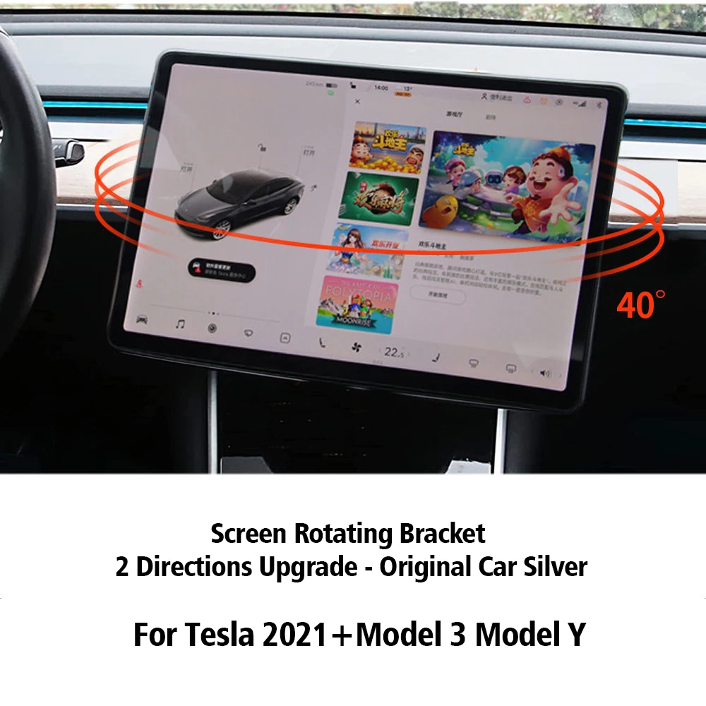 For Tesla Model 3 model y Car Screen 40° swivel bracket navigation GPS navigation Holder Trim Interior modification Accessories