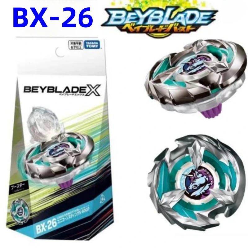 Takara Tomy Beyblade X Explosive Spin Top Bx26 Unicorn In Stock (Senza Lancio)