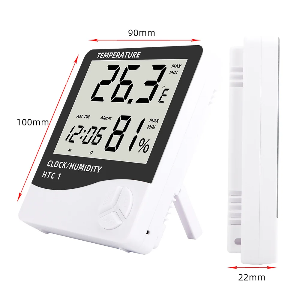 MEASUREMAN Digital Thermometer Hygrometer Gauge Max/Min Indoor Humidit –  Measureman Direct