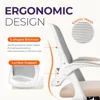 Office Desk Computer Gaming Chair with Ergonomic Lumbar Back Support Flip-up Padded Armrest Adjustable Height and Wheels 3