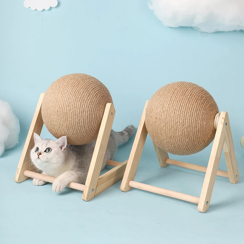 

Игрушка для кошек, Когтеточка, котята, сизальная веревка, шаровая доска, шлифовальные лапы, игрушки, кошачья Когтеточка, износостойкая мебель для домашних животных