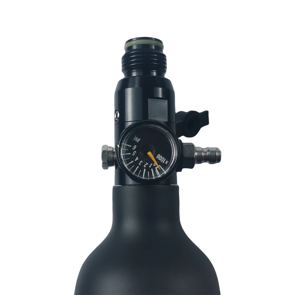 M18x1.5 or 5/8-18UNF 4500psi AIr Cylinder Tank HPA Regulator Output 800psi 1800psi Pressure Reducing Valve