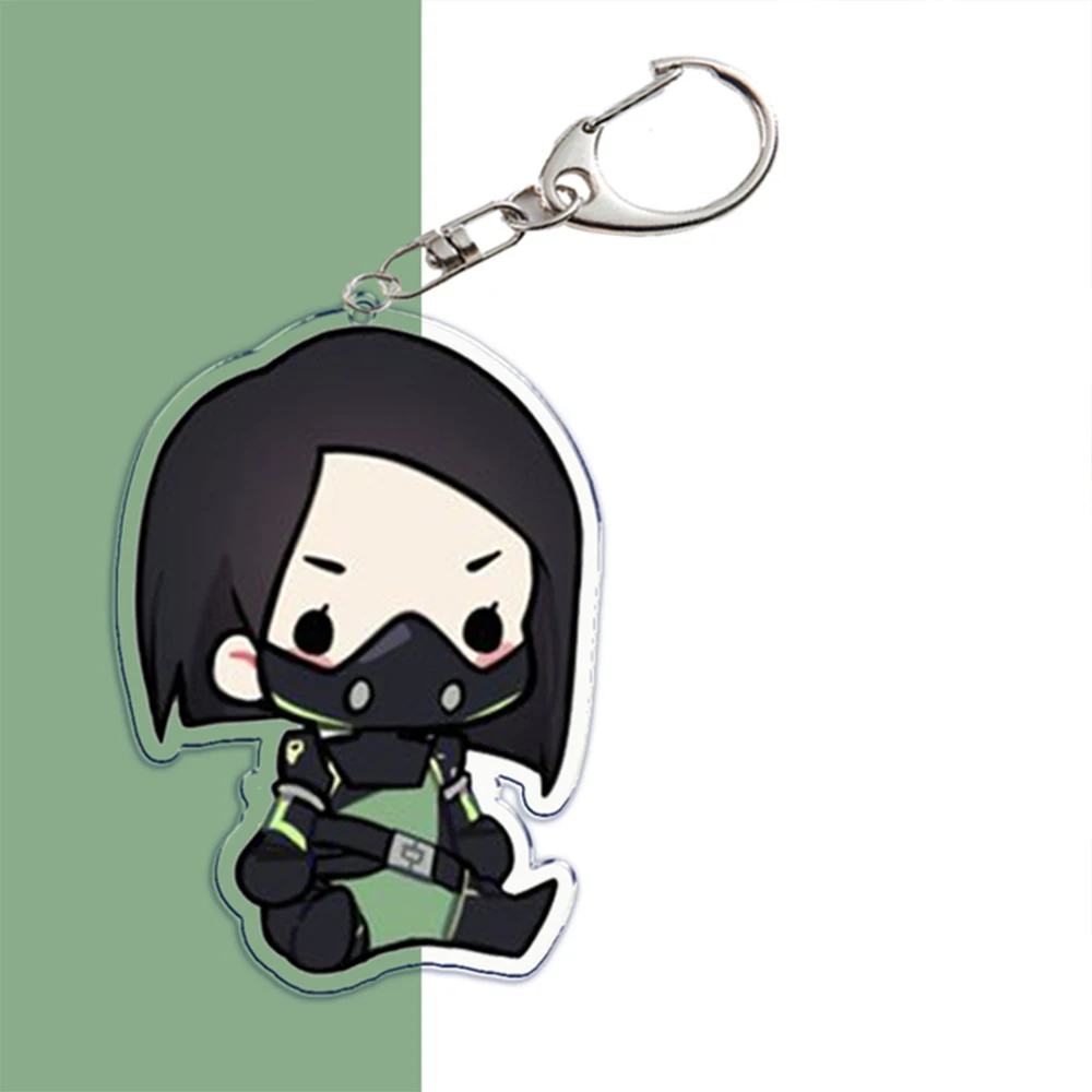 Anime Valorant Acryl Schlüsselbund Kam Llaveros Schlüssel Kette Abzeichen Cartoon Cosplay Anhänger Zubehör Schmuck Frauen Männer Fans Geschenke – Detail 5