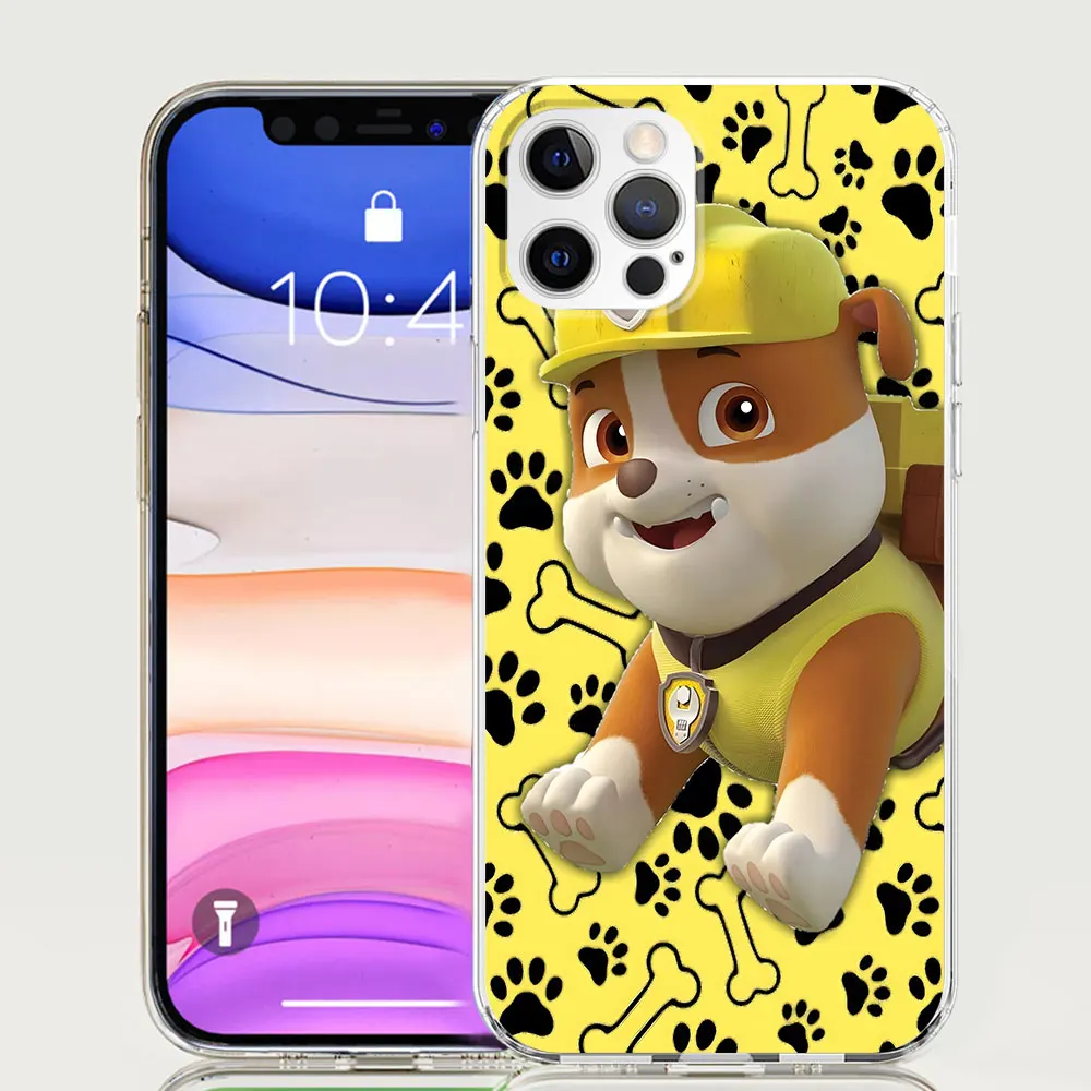 thumbnail image 1 of Paws-funda de perro de dibujos animados para móvil, carcasa transparente de TPU para Apple iPhone 11, 13 Mini, 12, 14, 15 Pro Max, 7, 8 Plus, X, XS, XR, 6, 6s, 1 of 5