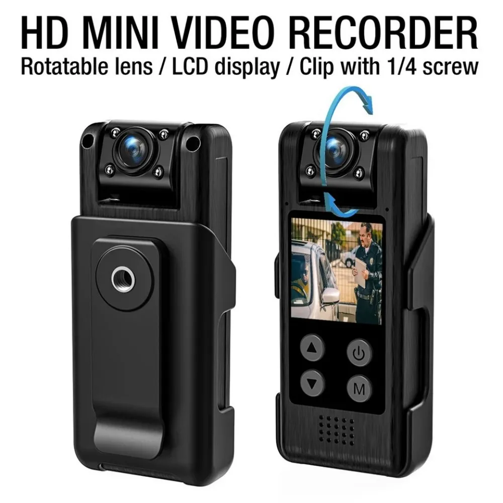 

UHD 4K Mini Camera WiFi Law Enforcement Bodycam Portable Back Clip Sports DV Body Cam Voice Recorder Camcorder Action Camera