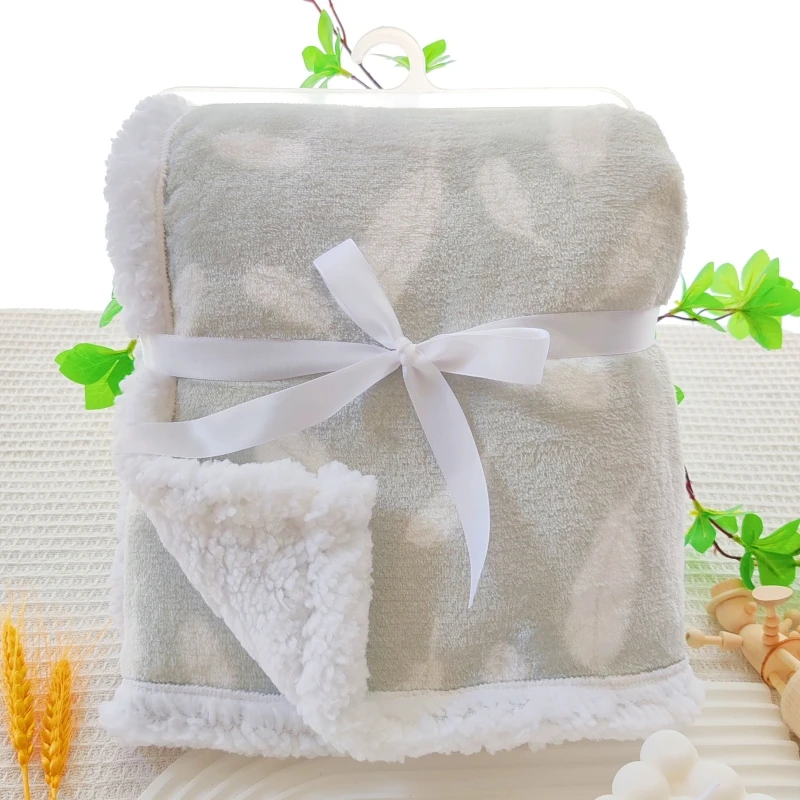 Baby Blanket Warm Fleece Thermal Newborn Soft Stroller Sleep Cover Baby Boys Girls Bedding Swaddle Wrap Kids Thick Blanket Quilt 5