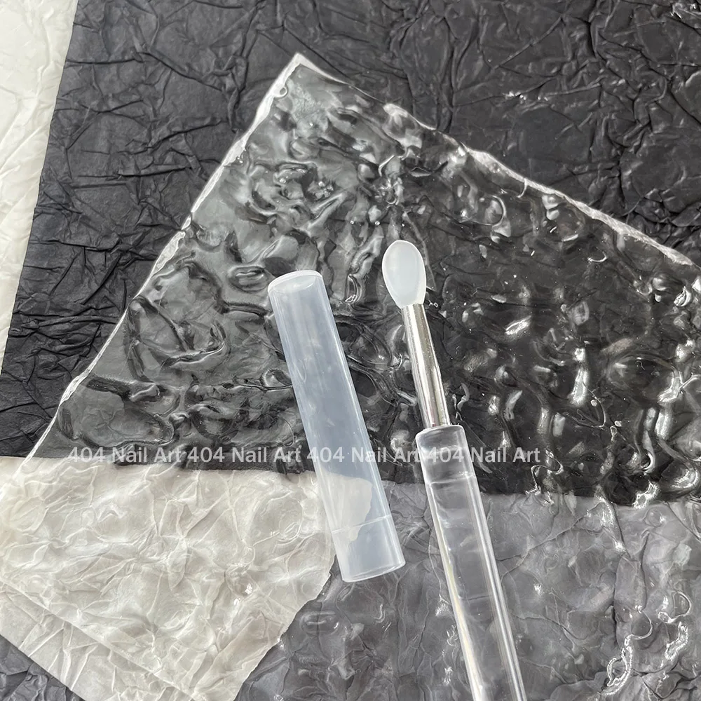 Nail Art Silicone Brush Reusable Chrome Glitter Applying Manicure Tool New Easy-Daub Pigment Silicone Applicator Sticks 404Nails 4