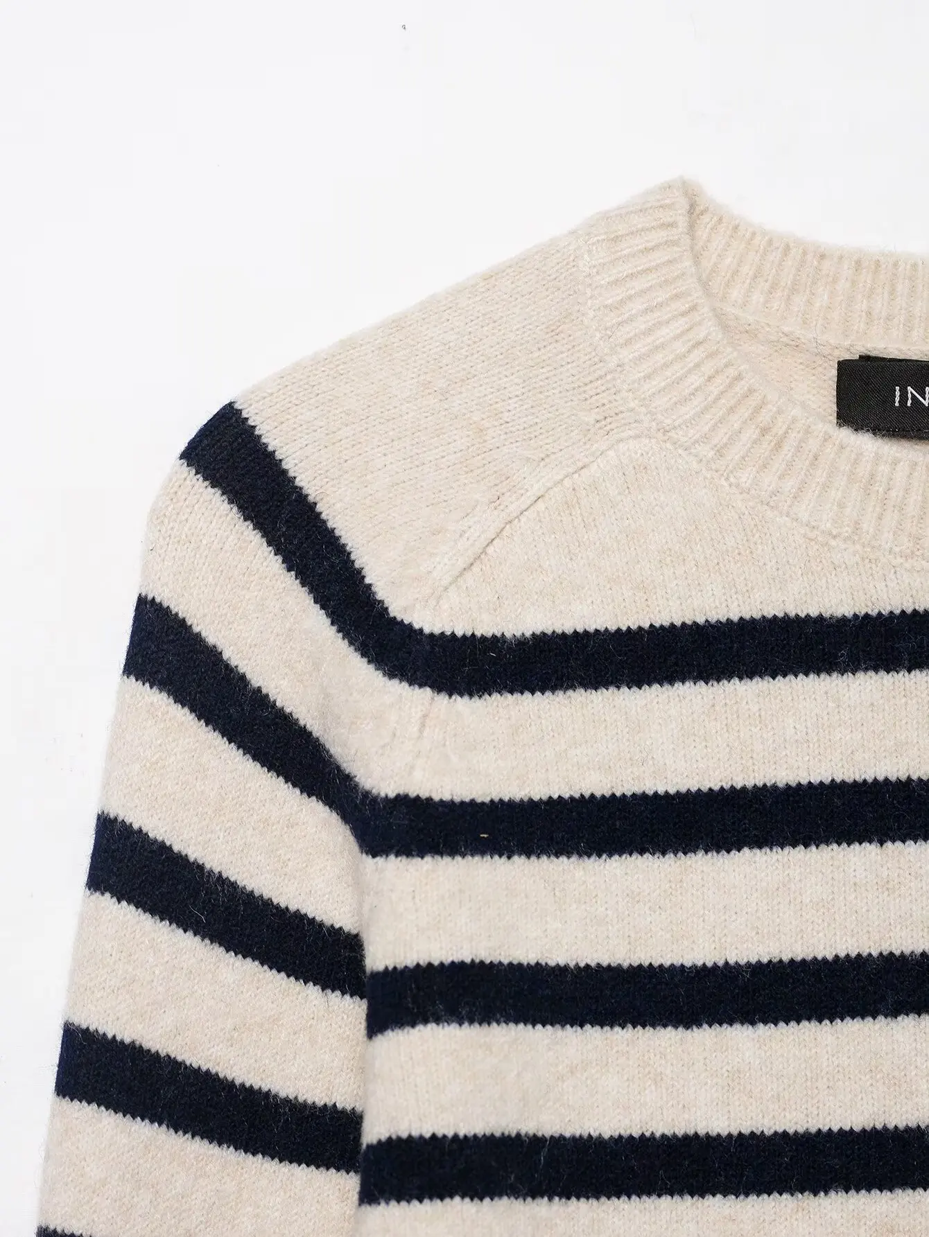 Women's Spring Autumn New Casual Stripe Sweater Female O-Neck Slim Fit Elegant Commuter Pullover Street Long Sleeve Knitted Top