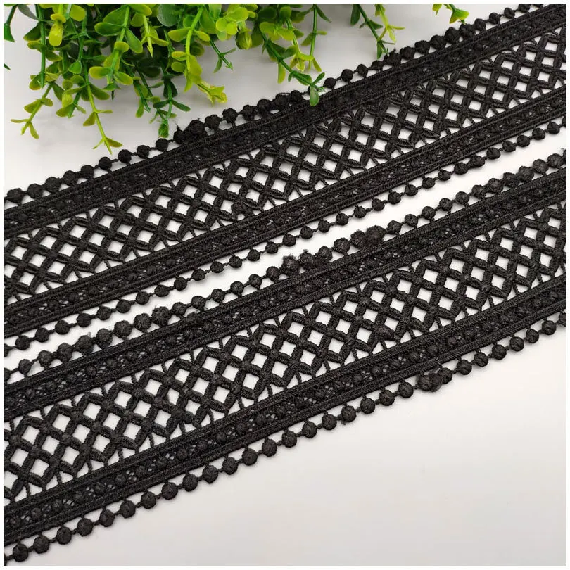 70mm 75mm Hollow Out Floral Embroidered Lace Ribbon DIY Apparel Sewing Fabric Lace Tape Dress Clothing Decoration lace ribbon lace fabric lace sewing supplies lace sewing accessories lace garment accessories lace accessories lace decoration