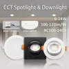 1-10pcs Led Surface Mounted Spot Downlight CCT 3000/4000/6500K Anti-glare Ceiling Lamp Foldable Spotlights for BedRoom Bathroom 1