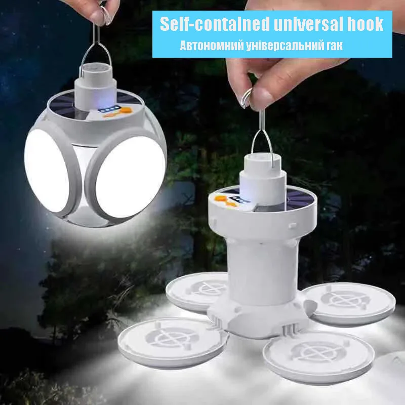 Camping light portable lantern camping lamp led lamp solar outdoor camping tent lantern emergency flashlight