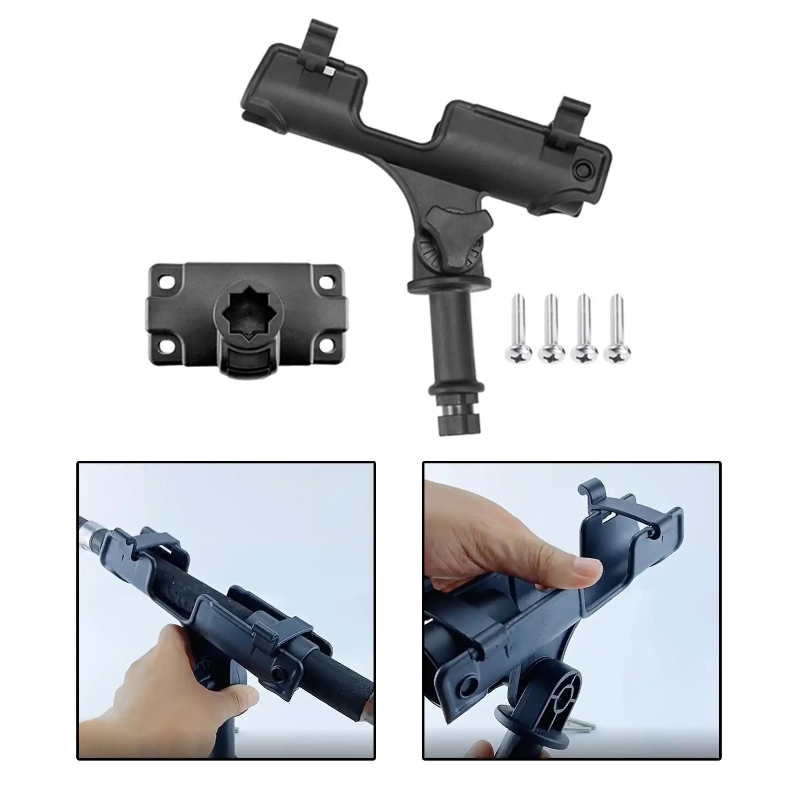 360 Degree Adjustable Fishing Rod Holder Deck Mount for Marine Boat Yacht Kayak