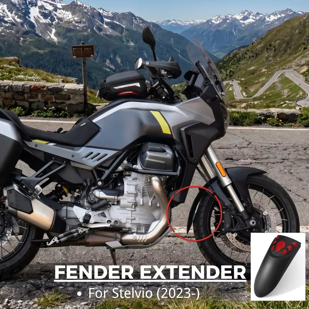 Motorcycle Front Fender Extension Enhancer - Lengthened Mudguard Accessory