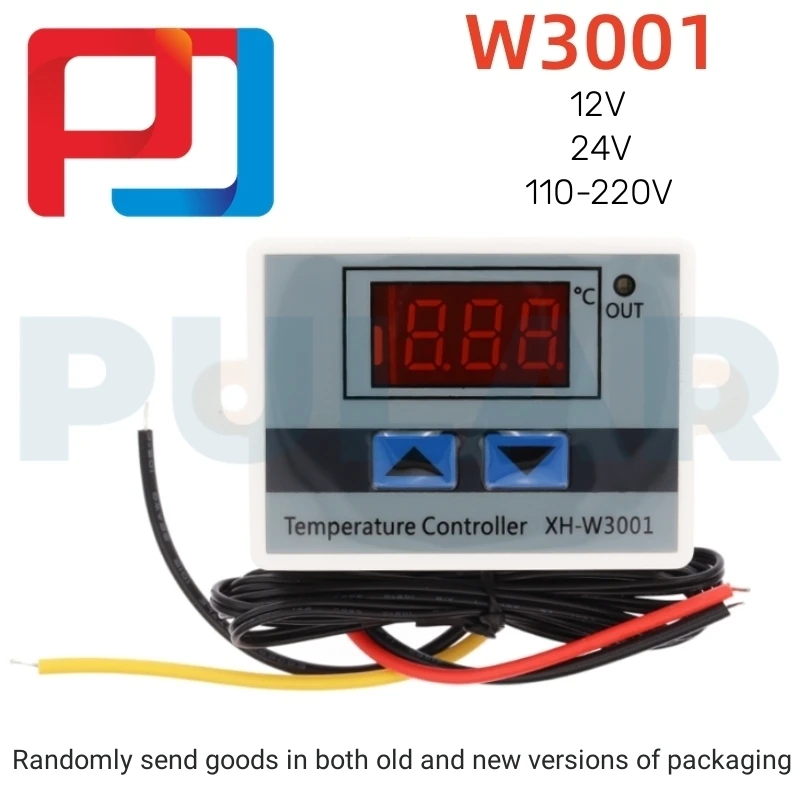 10A 12V 24V 220VAC Digital LED Temperature Controller HW-735 XH-W3001 For  Incubator Cooling Heating Switch Thermostat NTC Sensor