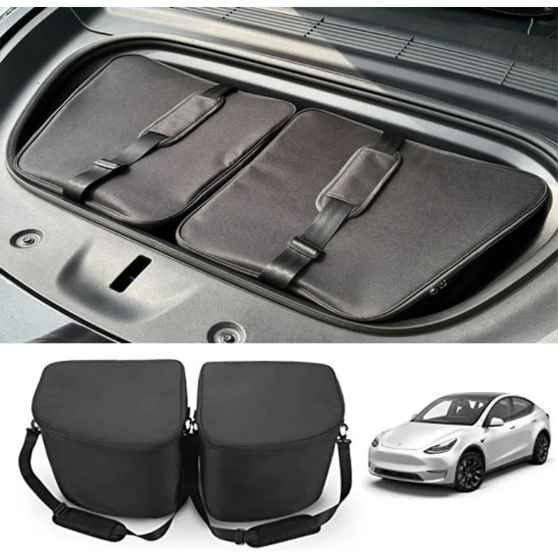 

Front Trunk Storage Bag for Tesla Model 3 Y Portable Waterproof Heat Preservation Outdoors Organizer Packets Car Accessories