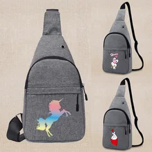 

Multifunctional Casual Men Chest Bags Organizer Waist Bag Color Print Fashion Cycling Messenger Shoulder Bag Fashion Backpacks