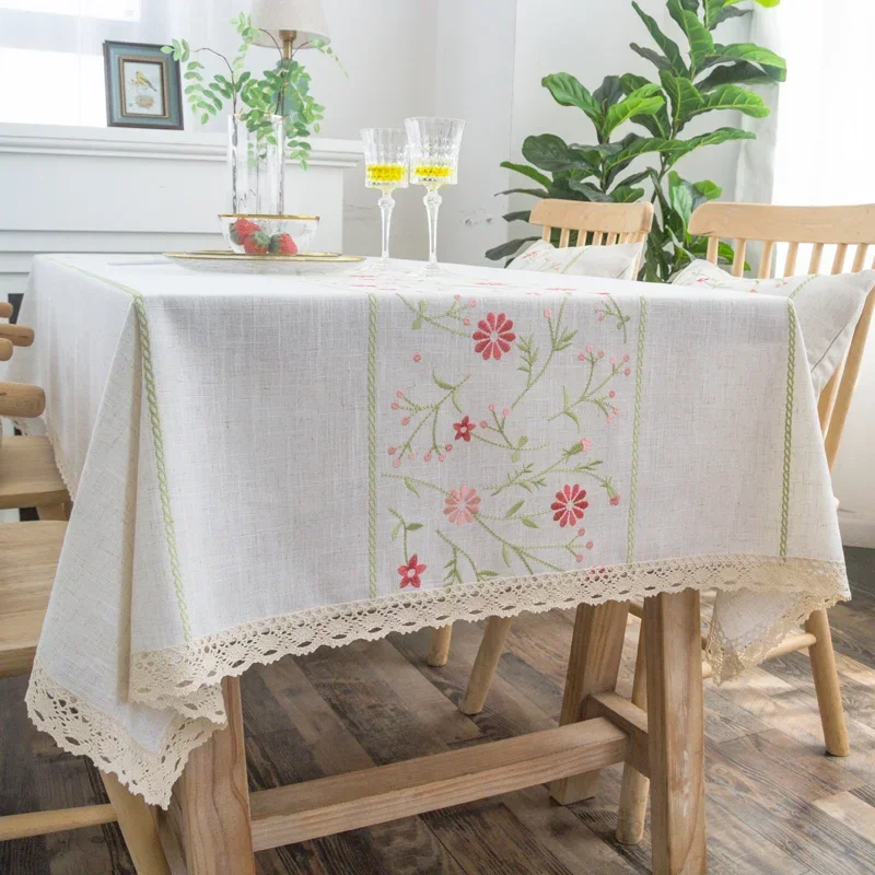 

Table Cloth Art Rectangular Field Fresh Tea Household Square