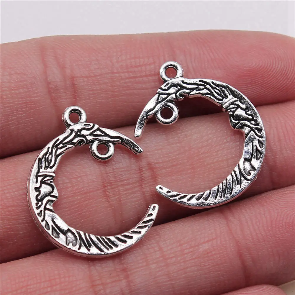

Jewelry Making Moon Connector Charms Lot Ornaments 10pcs