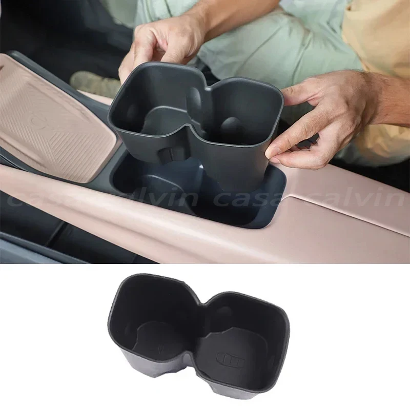 

For BYD Seagull Car Water Cup Holder Storage Box Anti-slip Pad Fixed Beverage Holder Garbage Box Auto Interior Accessories