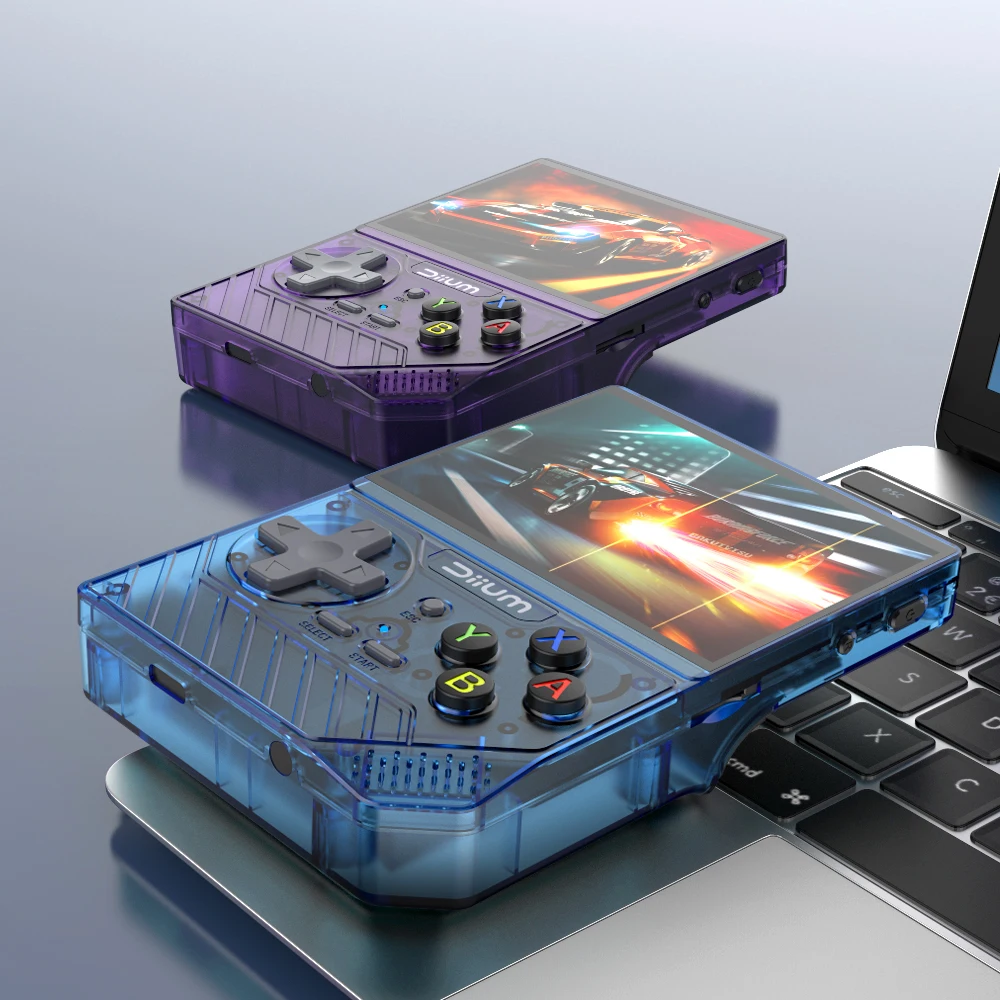 D008 Handheld Game Console Video Game Consoles Open Linux System IPS Screen 3.5 Inch 32Bit ARM 2500mAh Cotex-A7 Gifts D007 Plus