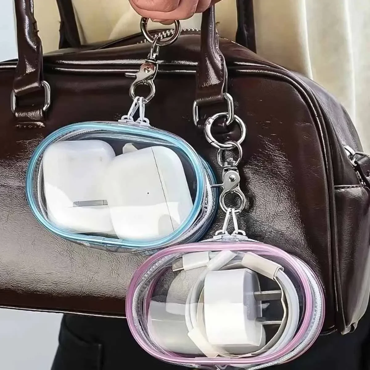 Pouch Mystery Box with Keychain Cute Doll Bag Organization Dustproof Case Key Wallet Bag Decoration