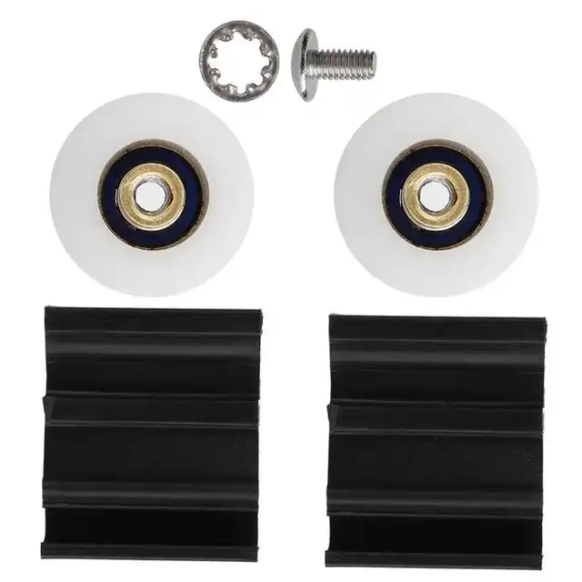 Csarnokok Üvegházhatású Ajtókerek Teljes Készlet Csere Alkatrész 22 Mm-Es Diák Szabadon Öregedésgátló Rugalmas És Kényelmes Kerti Ajtók Alkatrészei - Image 2