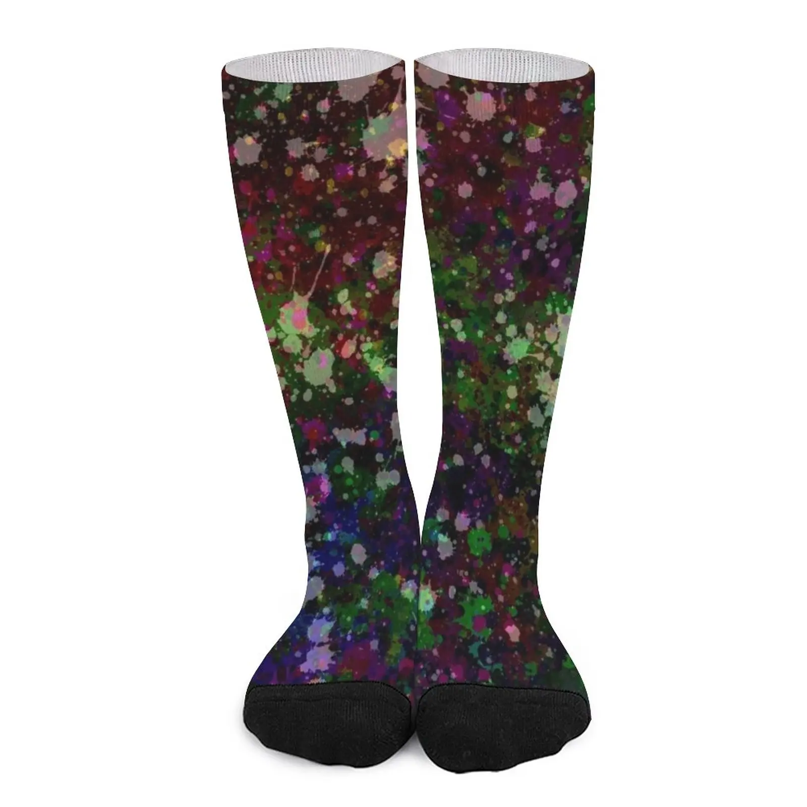 

Random Multicolor Paint Splatter Effect Pattern Socks Sock Women Wholesale