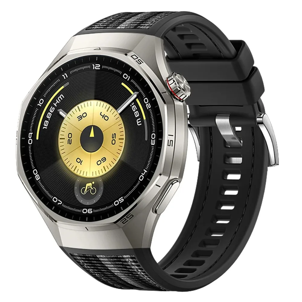 Premium Nylon Woven Silicone Strap - Comfortable and Replaceable Wristband for Smartwatch